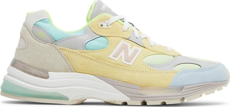 

Кроссовки New Balance 992 Made in USA, кремовый/желтый