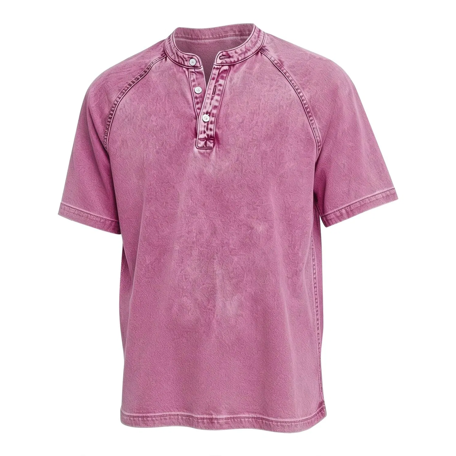 Мужская футболка с коротким рукавом реглан из хлопка и льна, Colore: Rosa — фото 4