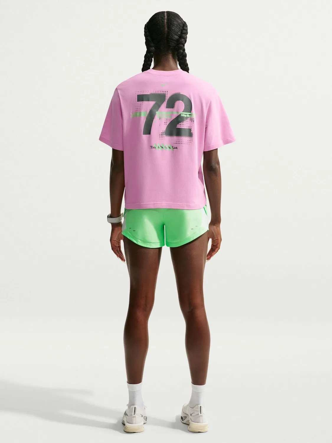 Футболка для бега Dri-FIT Boxy Nike, Pink Rise — фото 3