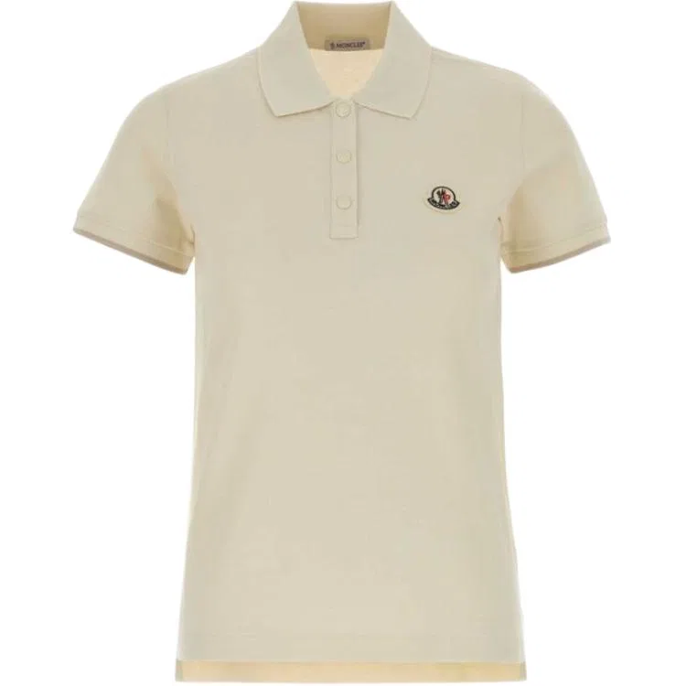 Детское поло с коротким рукавом Moncler, Beige