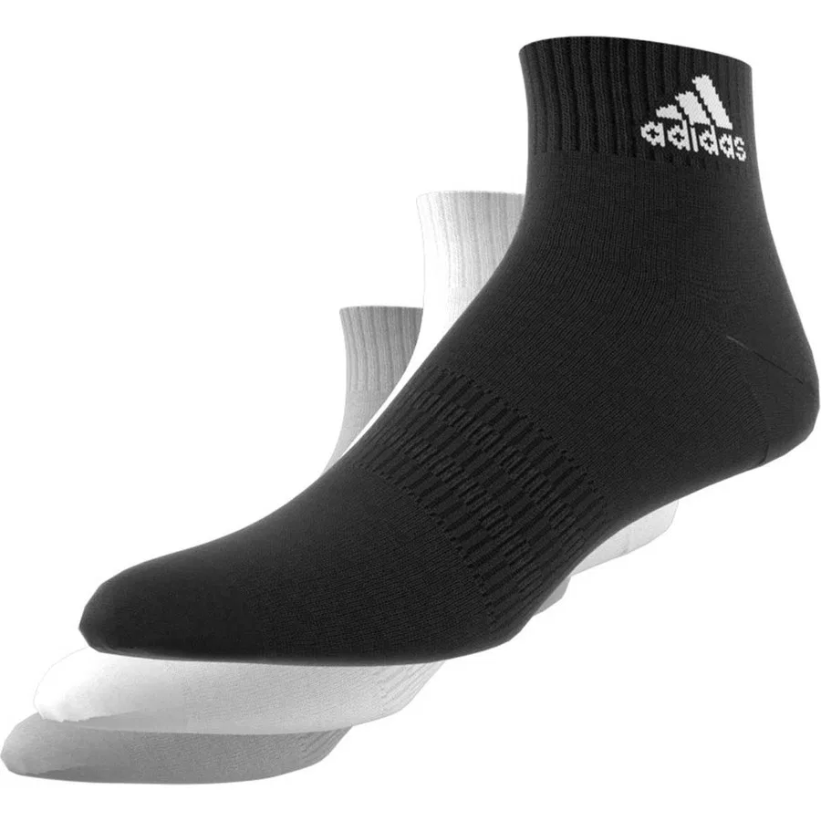 Комплект спортивных носков с амортизацией Sportswear Cushioned Ankle adidas, Черный — фото 4