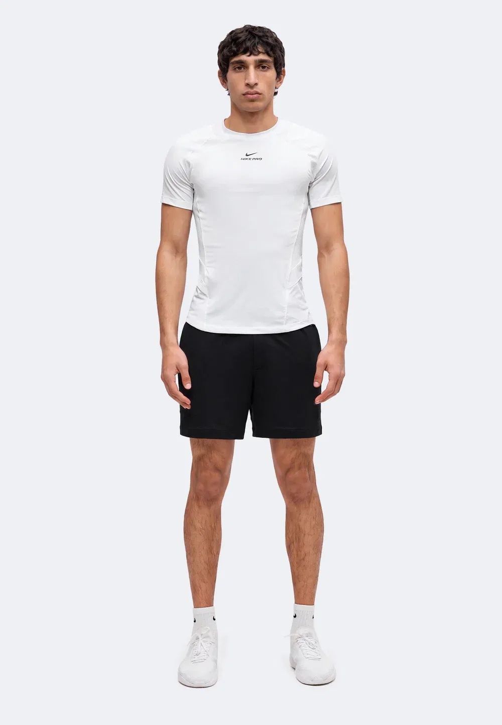 M np dfadv npt ss top - print t-shirt Nike Performance, White/Black — фото 2