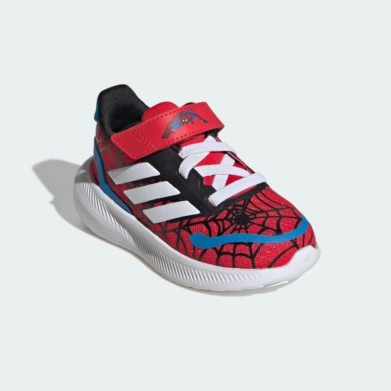 Детские кроссовки с принтом Spider-Man Runfalcon 3.0 Adidas, Hellrot Weiss Blau — фото 4
