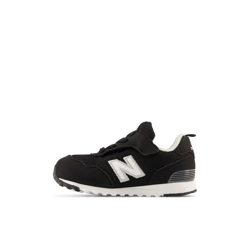 Детские кроссовки для девочек с липучкой 515 Hook & Loop New balance, Black — фото 3