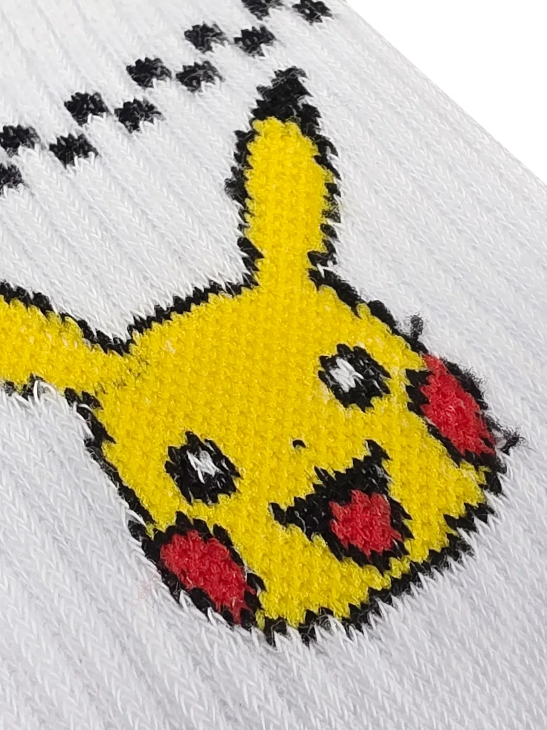 Носки с принтом покемонов 2 пары Pikachu & Evoli Pokemon, белый — фото 3
