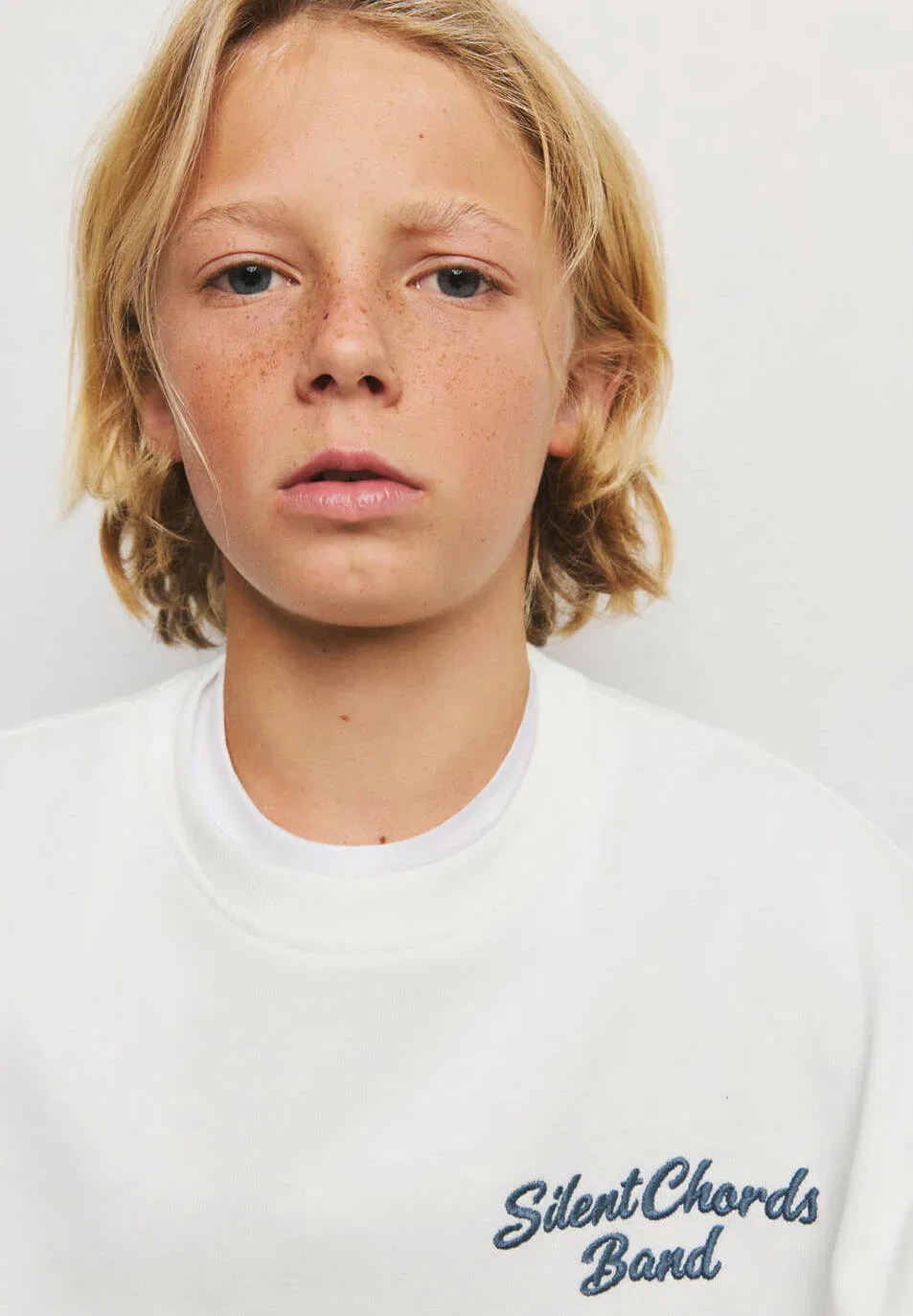 Ребенок - толстовка Mango Kids, White — фото 2
