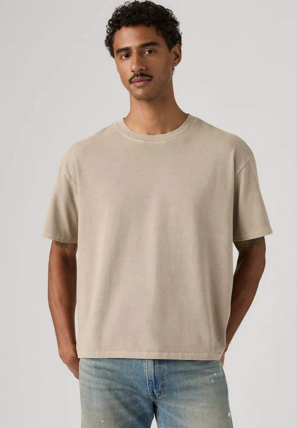 Простая футболка Levi'S, Sheen Wash Nightfall Navy - Tans - — фото 4