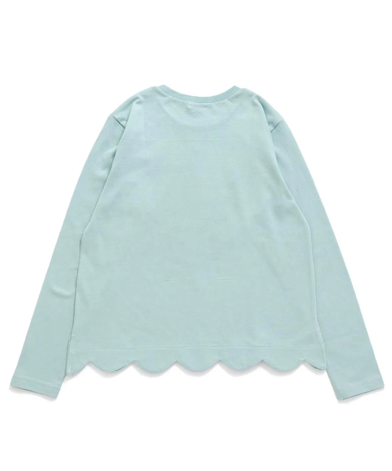 Детская футболка с длинным рукавомс принтом Flower Cherry Motif Scallop Seraph, Розовый — фото 4