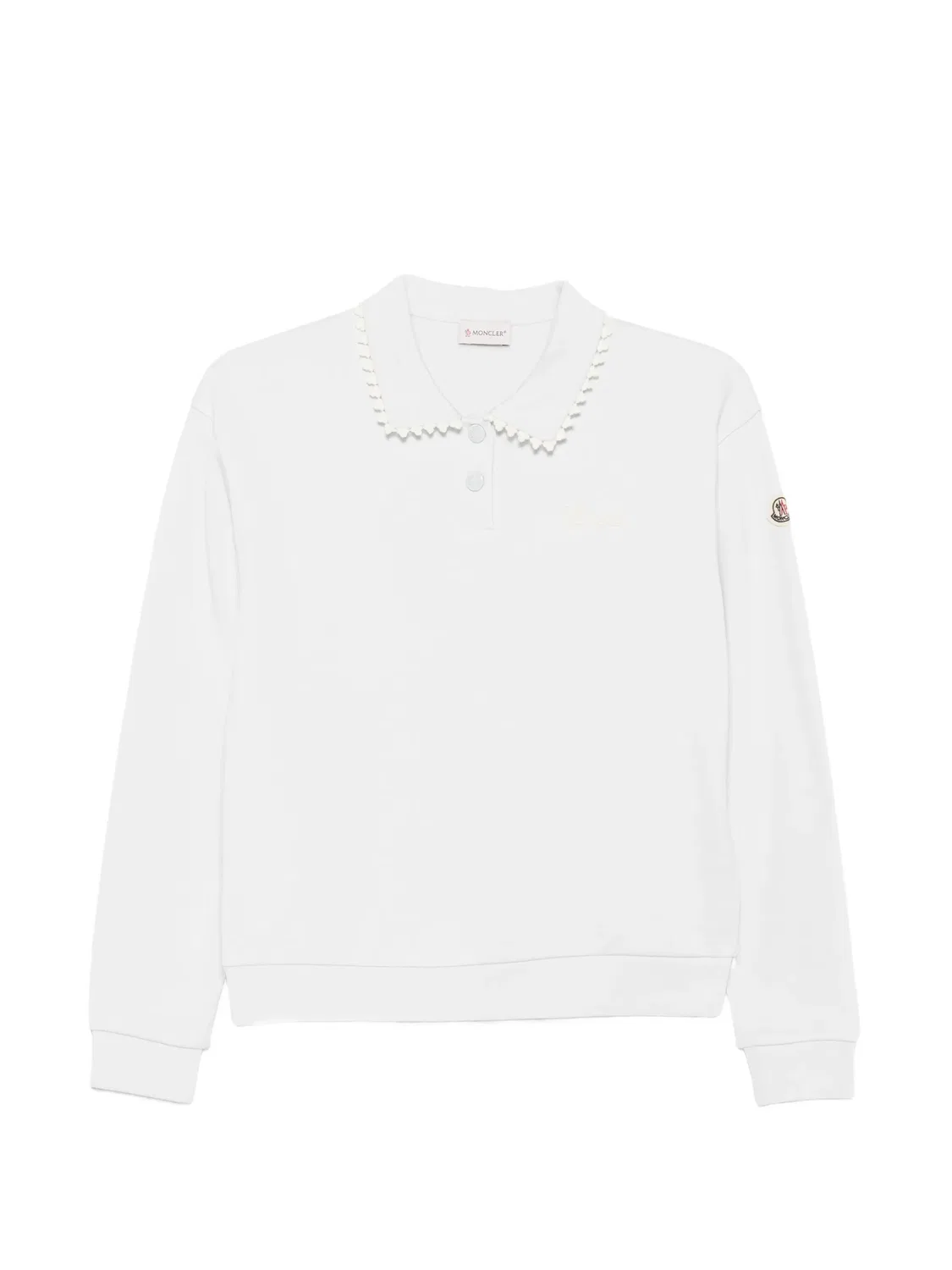 Moncler Свитшот с отделкой крючком, белый