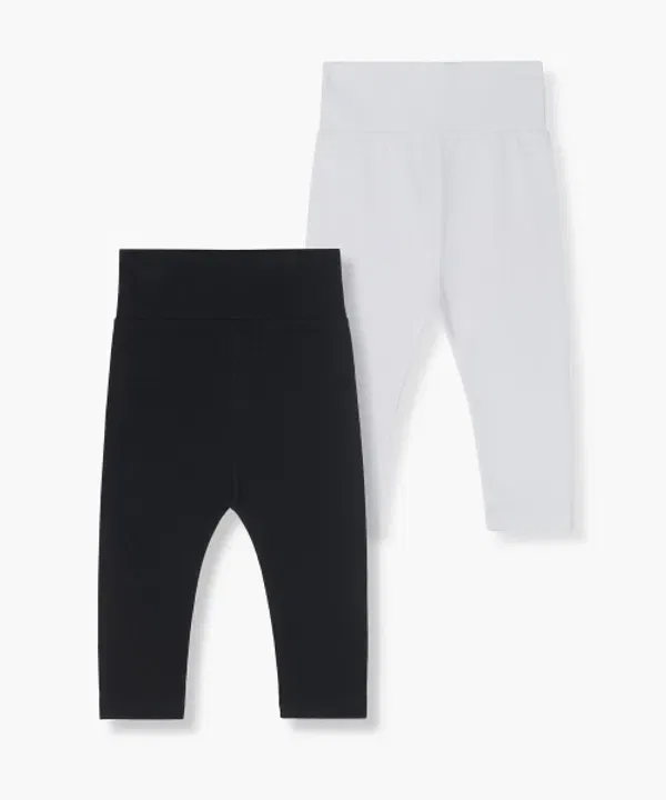 Леггинсы Baby 2-Pack, Musinsa Standard Kids, черный/белый