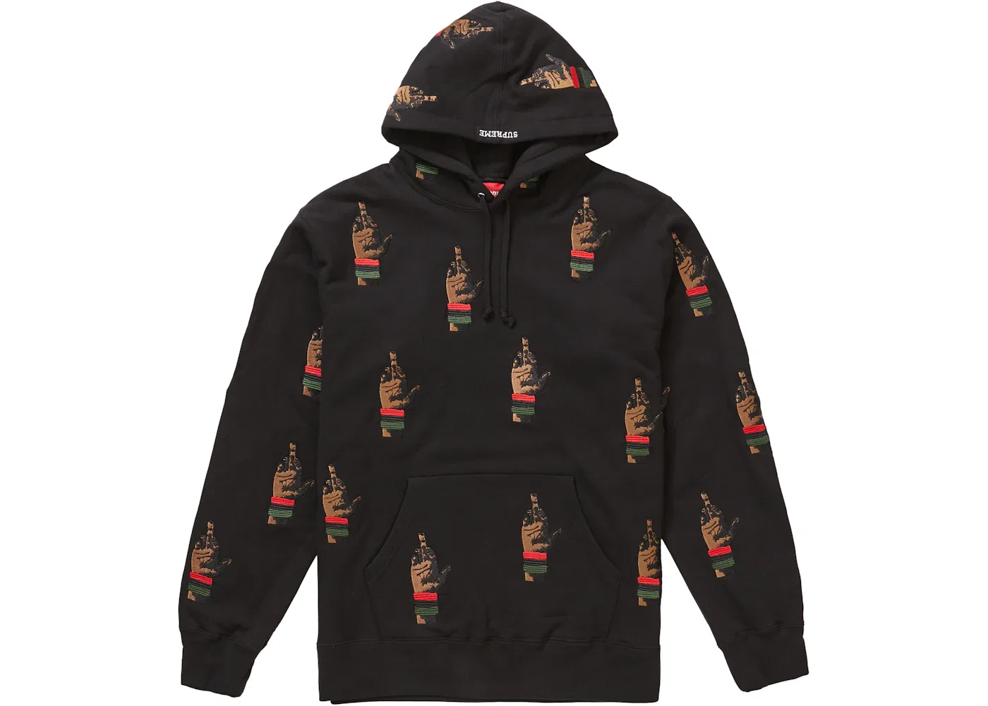 Мужской худи с вышивкой Dead Prez RBG Supreme, Black
