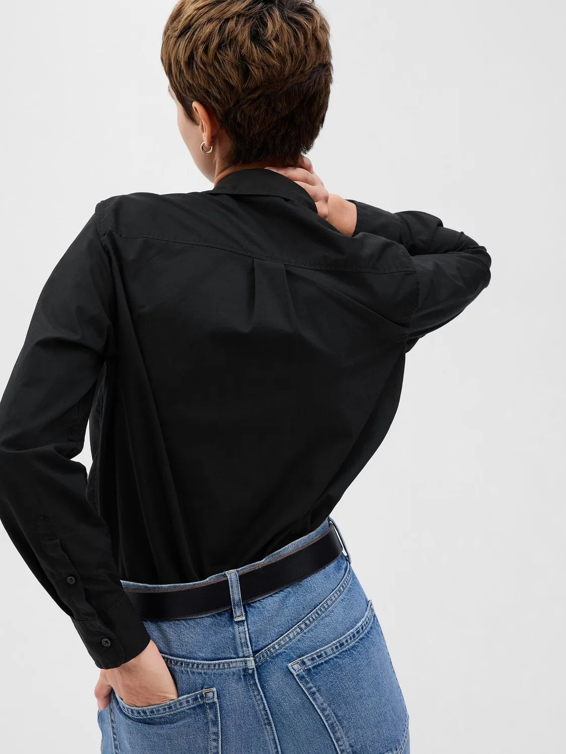 Рубашка классическая Gap, Black — фото 4