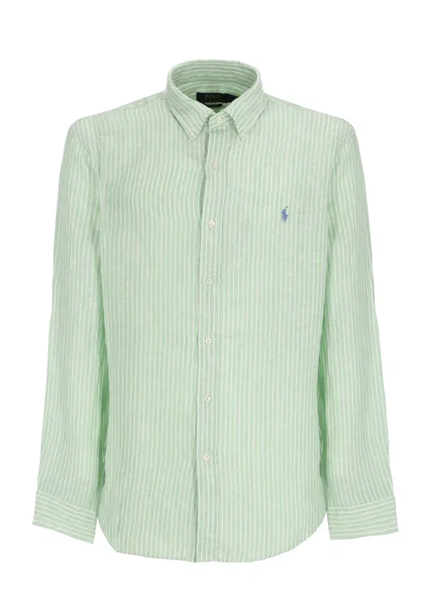 Рубашка с рисунком в полоску Camicia pony Polo Ralph Lauren, Verde, зеленый