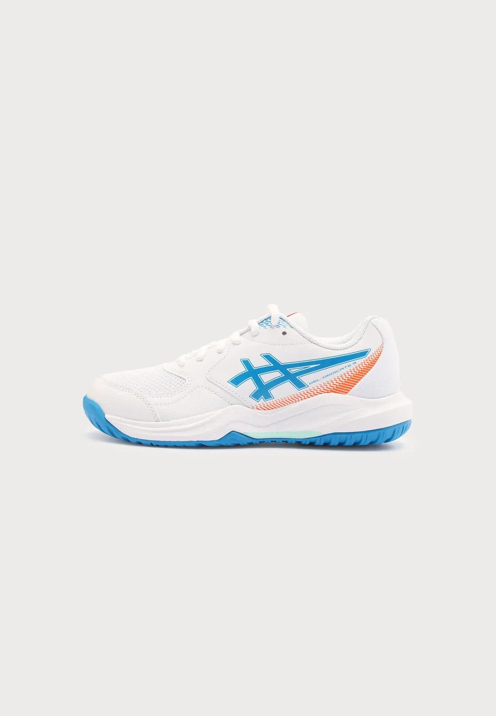 Кроссовки Gel Dedicate унисекс - теннисные кроссовки для разных типов кортов Asics, White/Directoire Blue