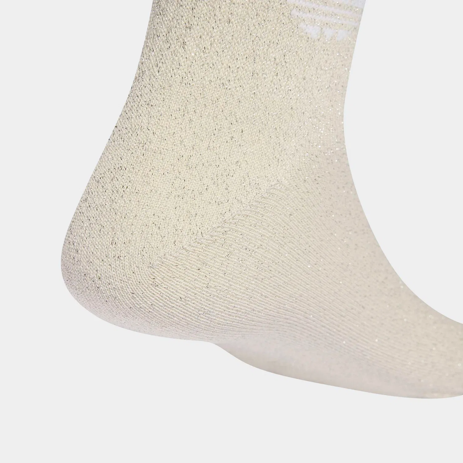 Женские носки с блестками Adidas Originals, Ice Gold Metallic/White — фото 3