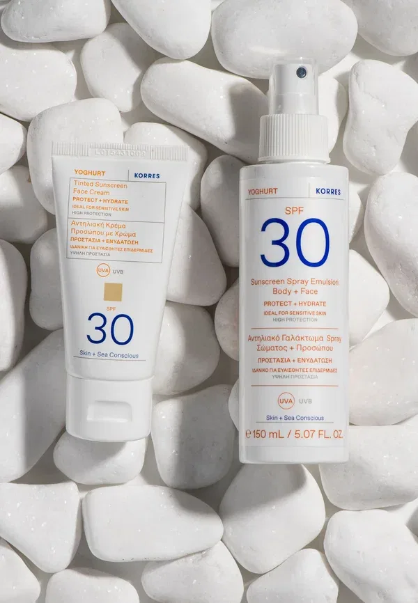 Солнцезащитный спрей-эмульсия на основе йогурта для тела и лица, SPF 30 - защита от солнца 150 мл Korres — фото 2