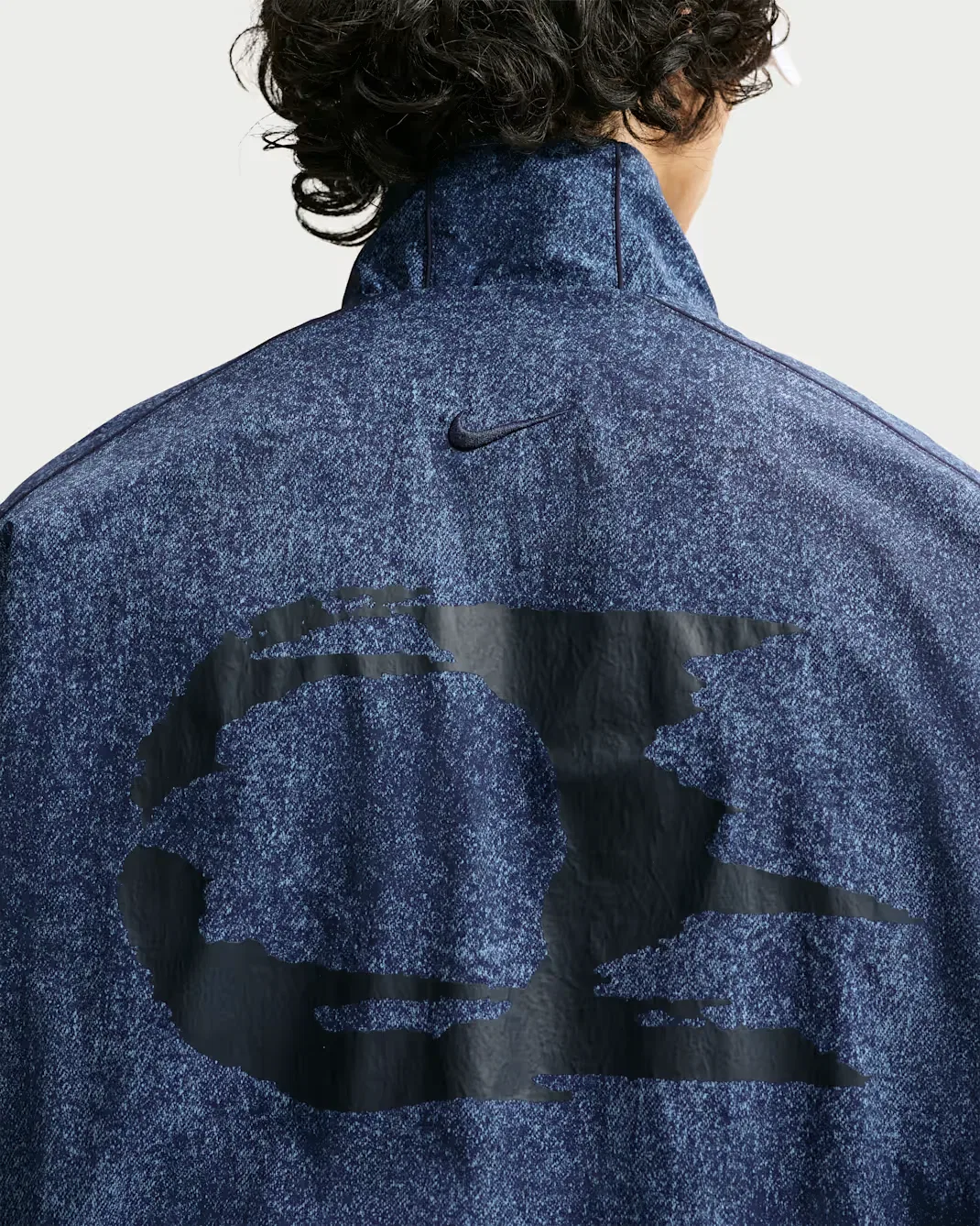 Мужская куртка свободного кроя на молнии Nike Club Rules, Work Blue/Obsidian/Obsidian — фото 2