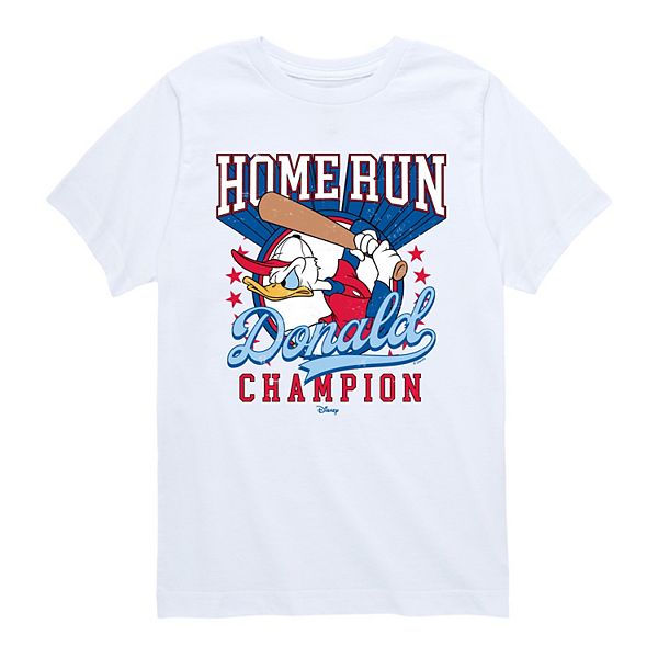 

Футболка с принтом Donald Duck Home Run Champion для мальчиков 8-20 Disney, White
