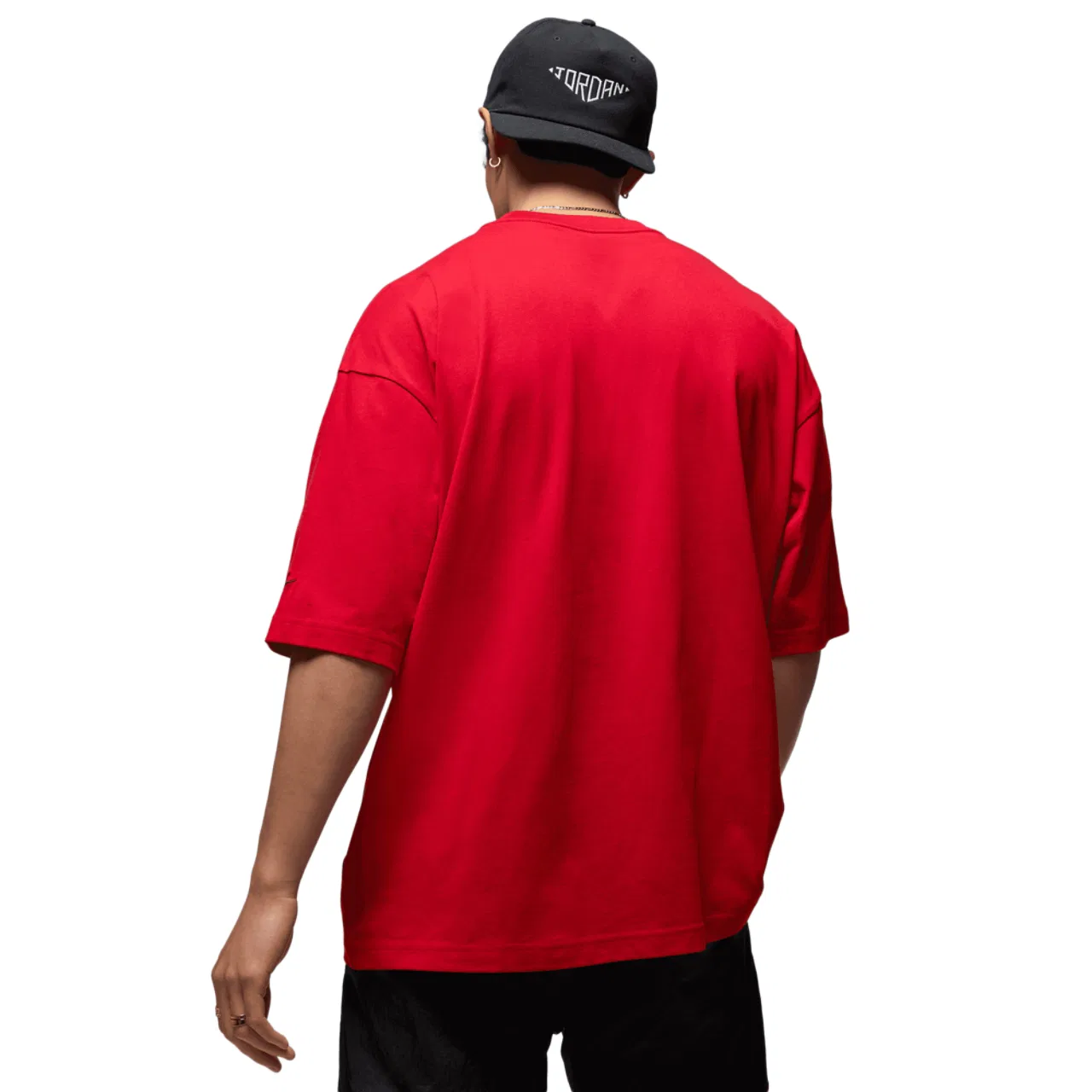 Мужская футболка Brooklyn Air Oversized Crew Jordan, черный/красный — фото 2