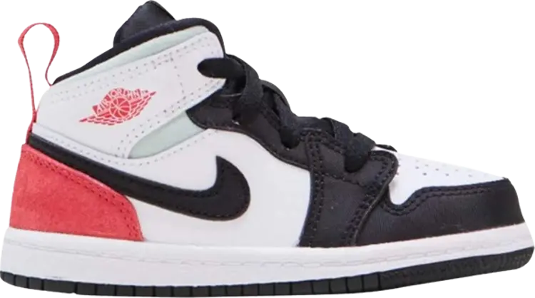

Кроссовки Air Jordan 1 Mid SE TD Red Black Toe, красный