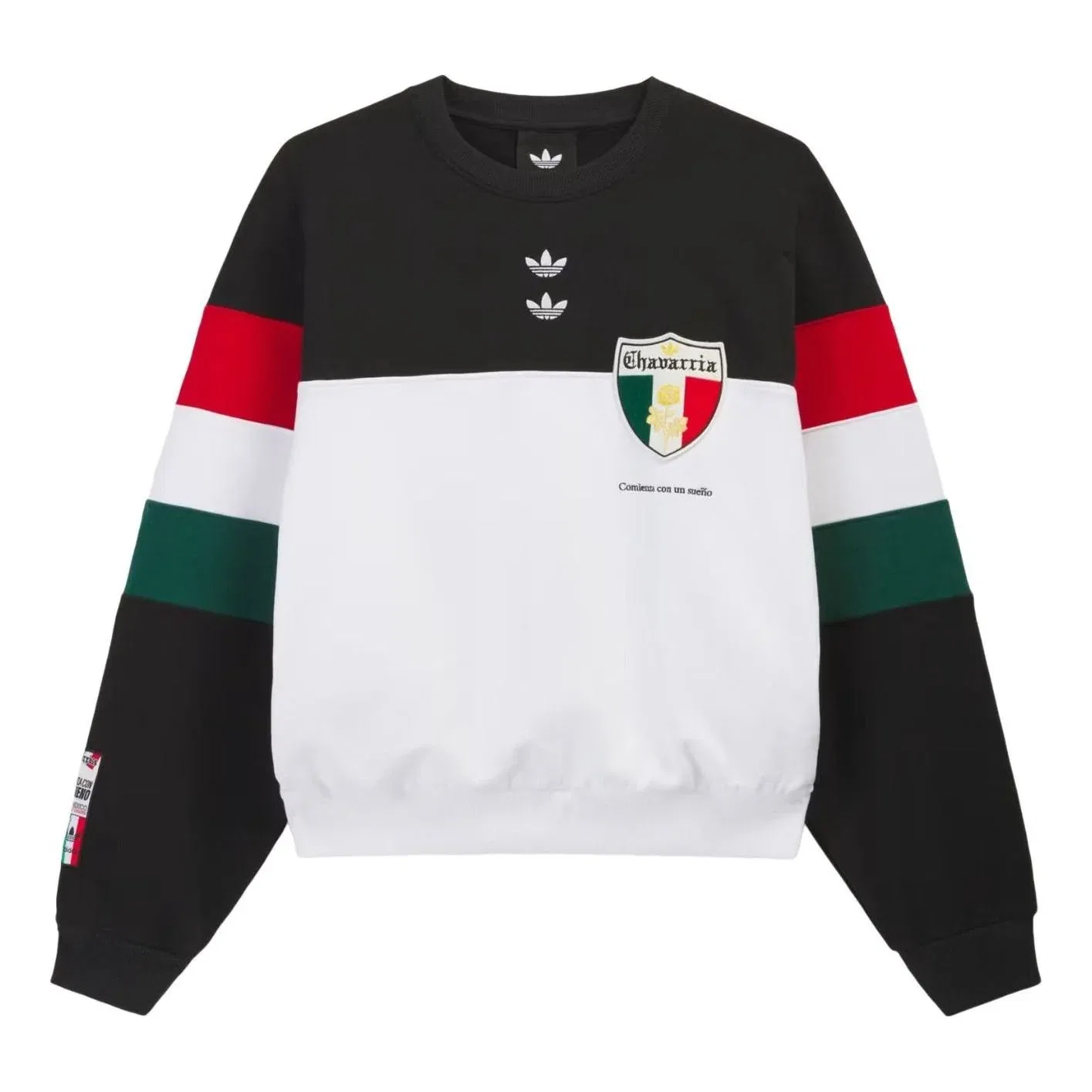 Мужской свитшот из футера Adidas x Chavarria, черный