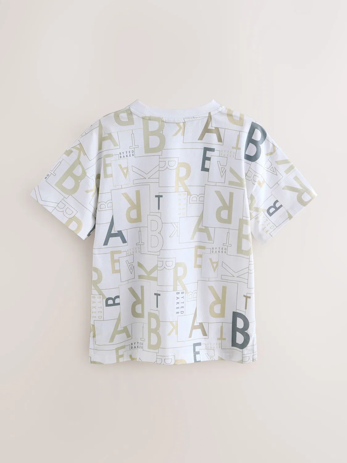 Футболка с принтом Baker by Ted Baker Letter Print, белый — фото 2
