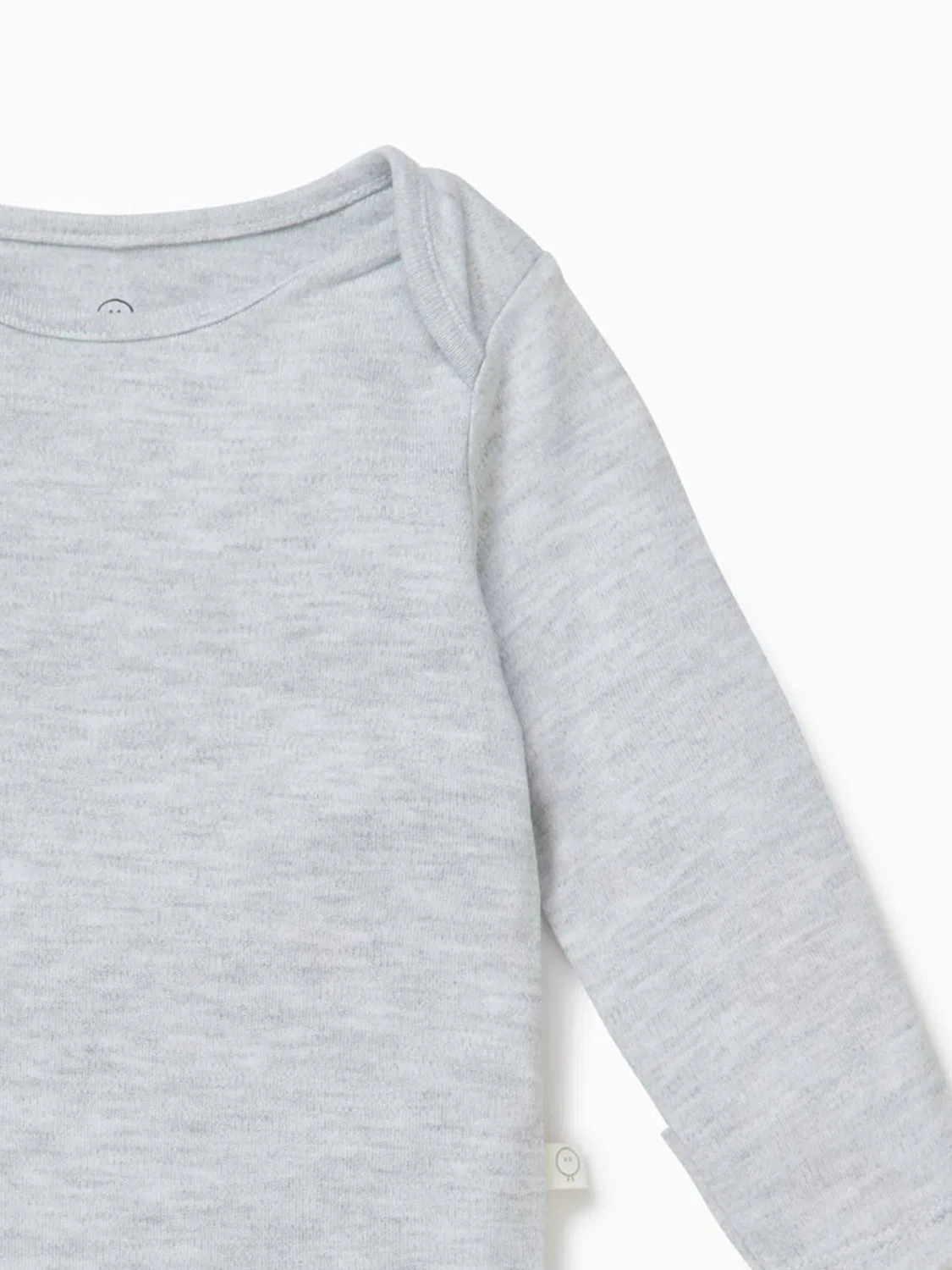 Боди с длинным рукавом Envelope Neckline Mori, Серый — фото 3