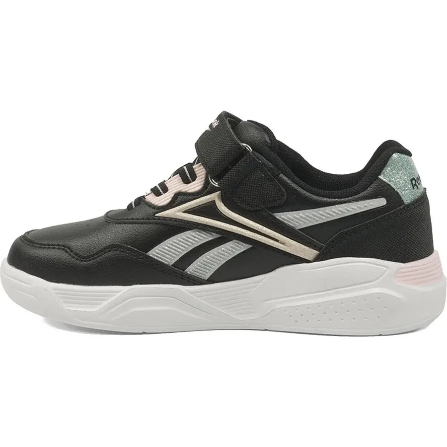 Кроссовки с синтетической кожи Puapua KDS I Reebok, Черный/Светло-розовый — фото 3