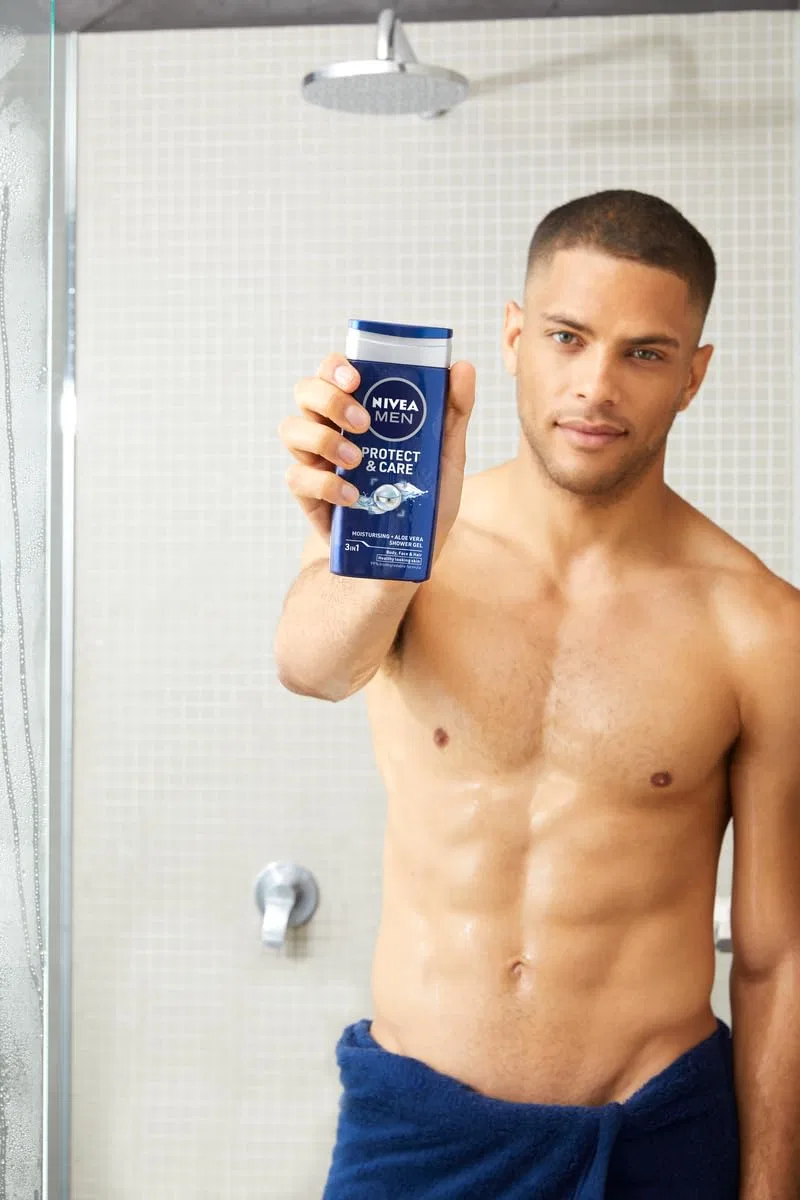 Гель для душа мужской NIVEA MEN Protect & Care, набор 6 шт по 250 мл, Aloe Vera — фото 2