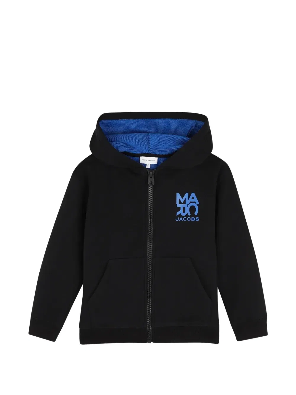 Худи на молнии с логотипом Marc Jacobs Kids, черный