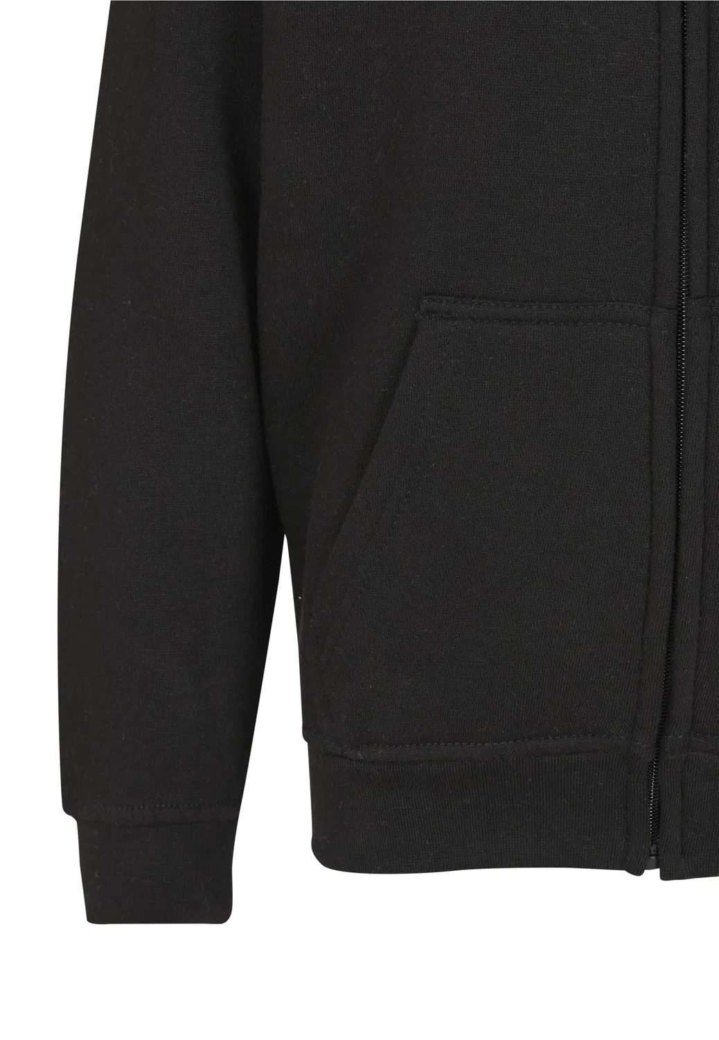 Худи на молнии Sweat & Fleece Urban Classics, черный — фото 3