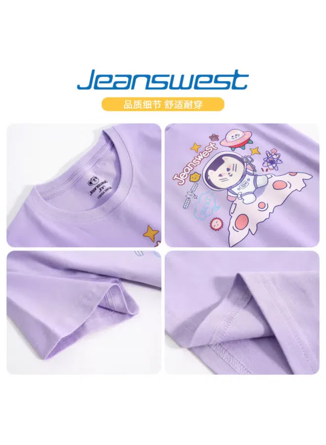 Футболка с принтом с коротким рукавом Jeanswest, черный — фото 4