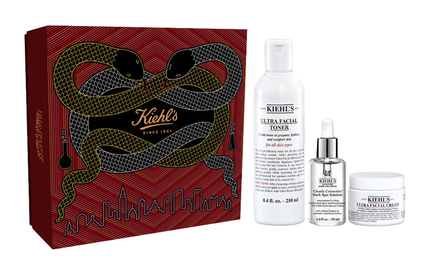 Увлажняющий набор для лица White Moonlight Limited Edition, Kiehl's, 250мл+30мл+50мл