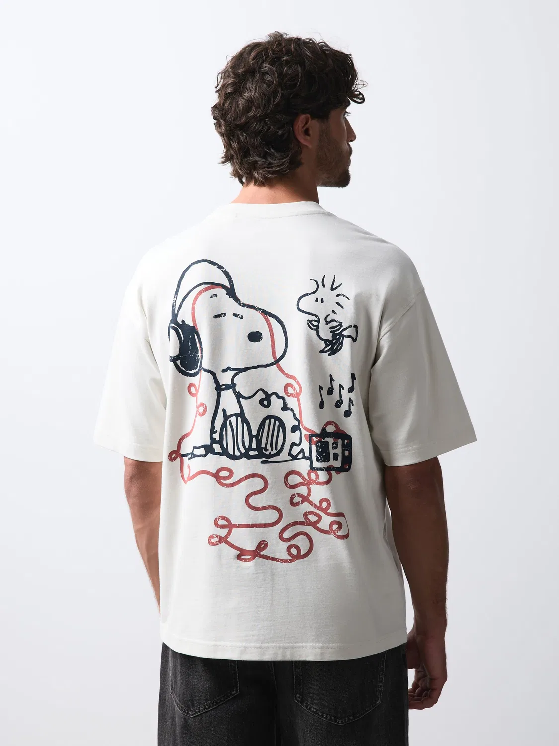 Next Футболка с рисунком Snoopy White Tapes