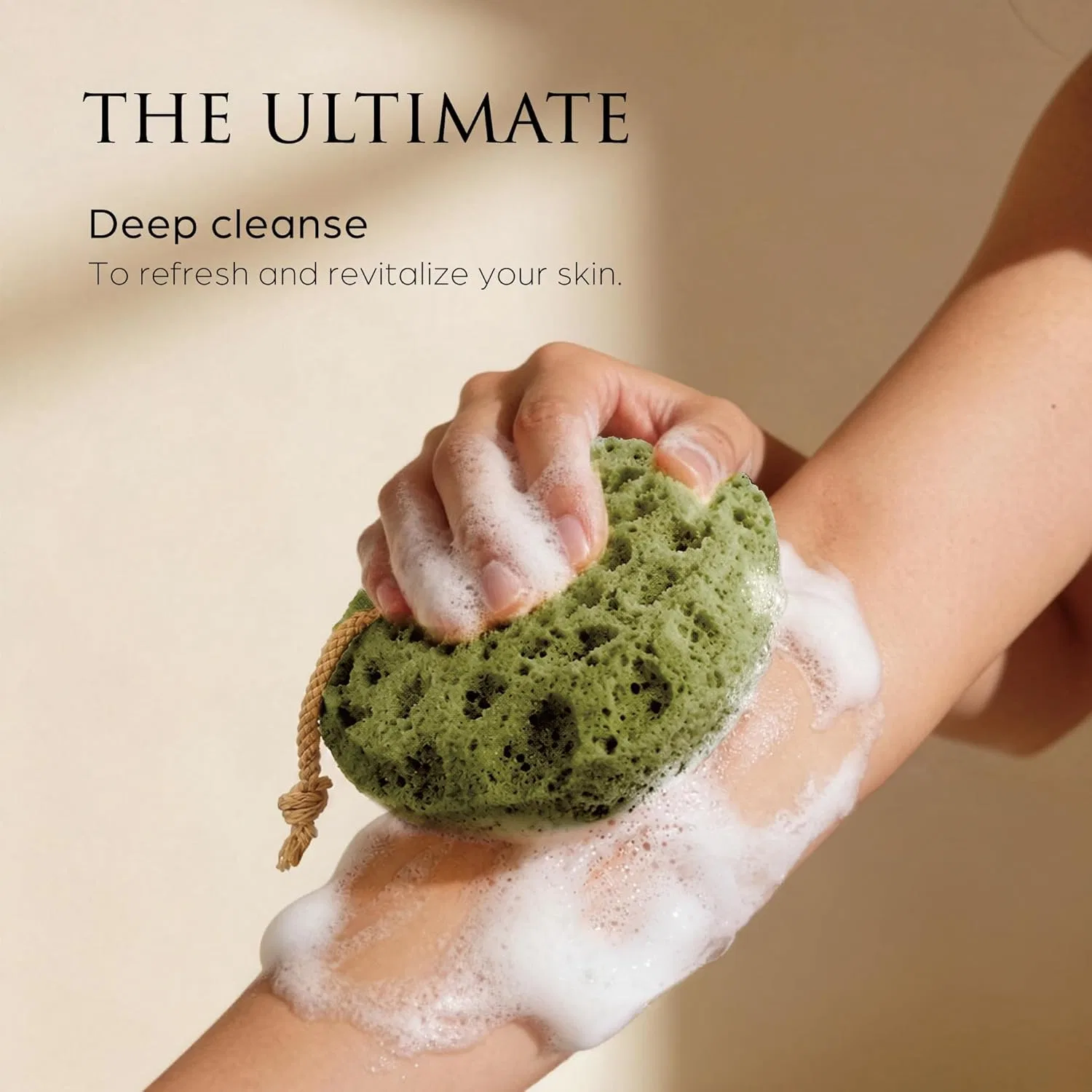 Мочалка для тела Body Sponge, Sunlite Sports, 3 шт, Green Tea — фото 4