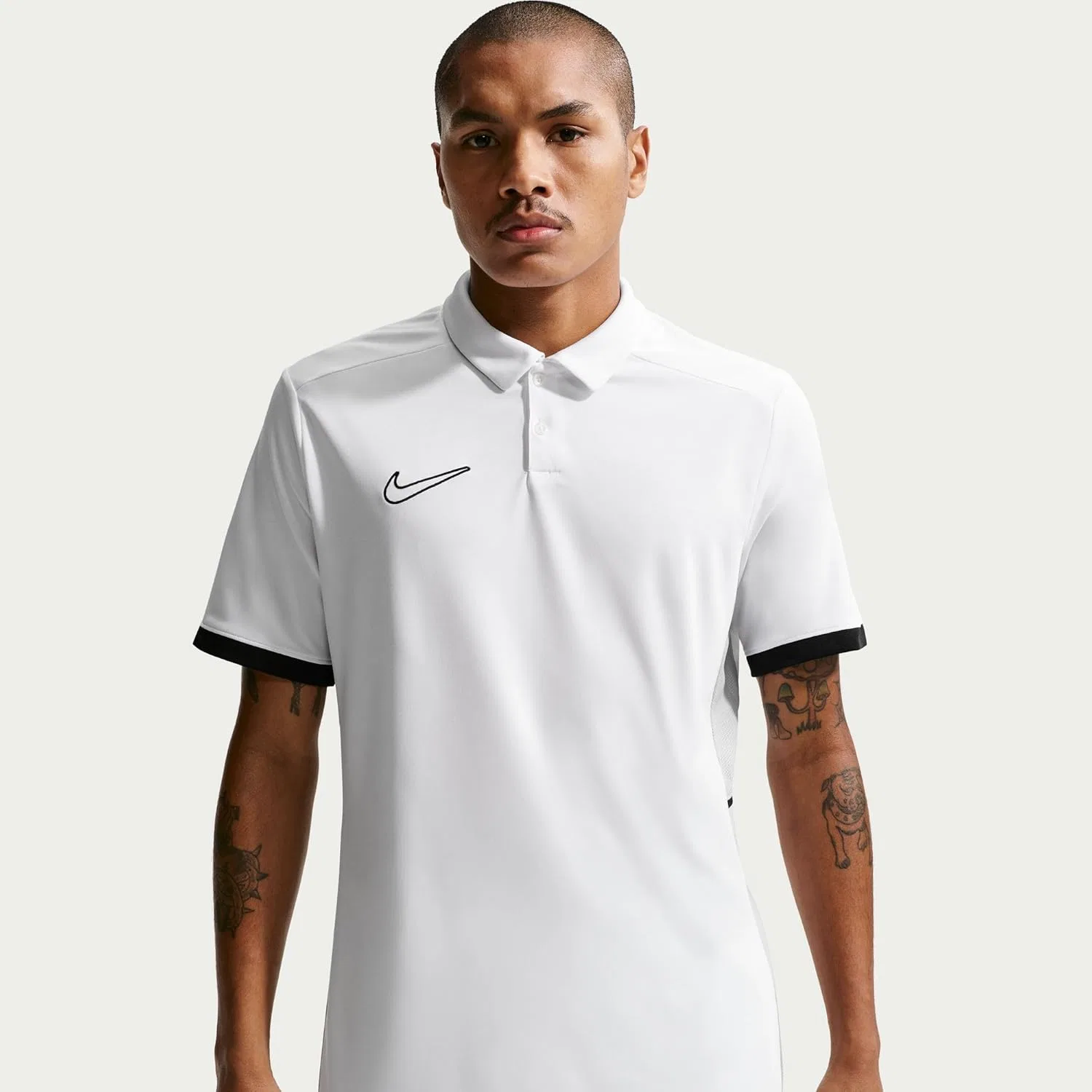 Мужская футболка поло Nike Dri-FIT ACD25, цвет White/Black/Wolf Grey/Black — фото 4