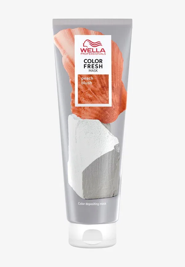 Маска для волос 2-в-1 Professionals color fresh mask Wella, Peach Blush, 150 мл, персиковый