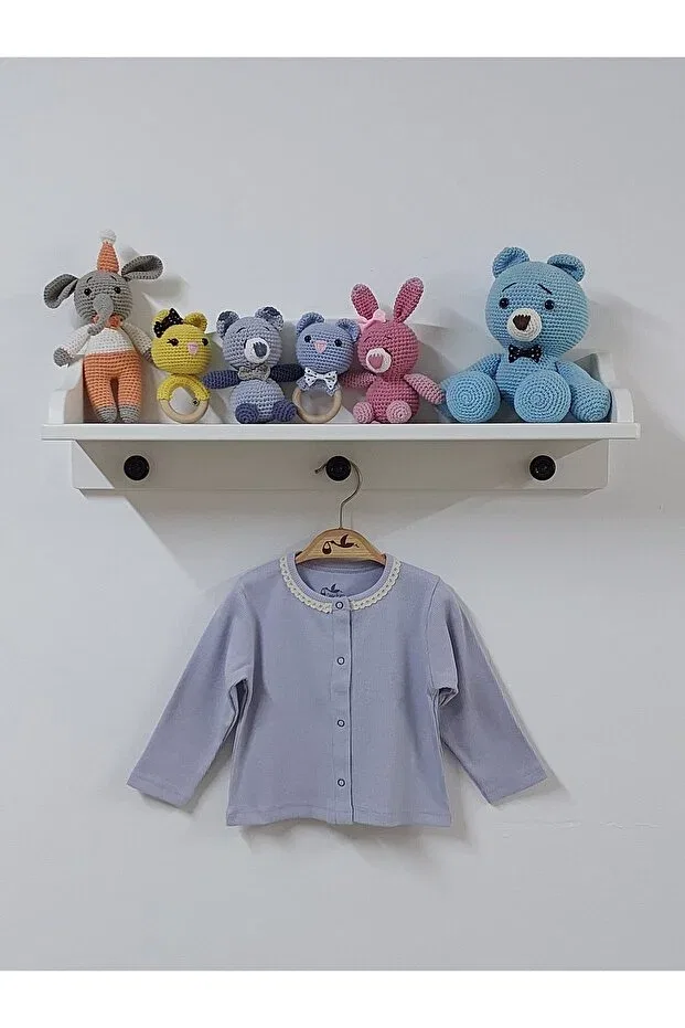 Детский кардиган с кружевным воротником Basics Newborn Fashion Club, Light Lilac