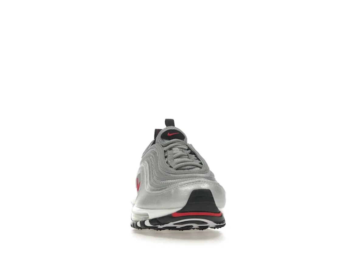 Детские кроссовки lifestyle с воздушной подушкой Nike Air Max 97, Metallic Silver/Varsity Red-White-Black — фото 2