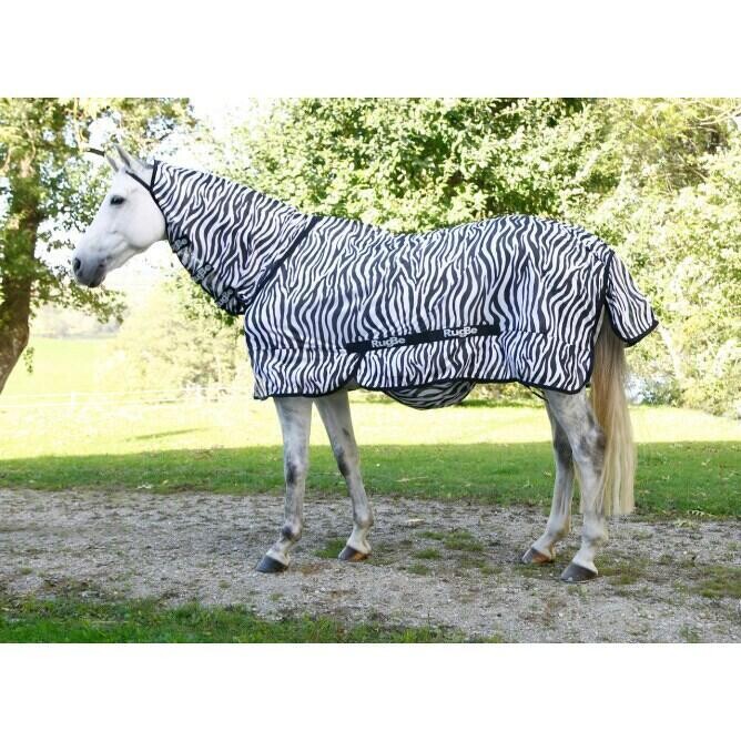 

Тент Kerbl RugBe Zebra с горловиной, черный / белый