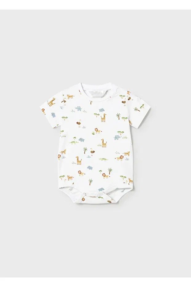 Детский комплект из толстовки и штанов с принтом Newborn jumpsuit tracksuit set Mayoral, Yellow — фото 2