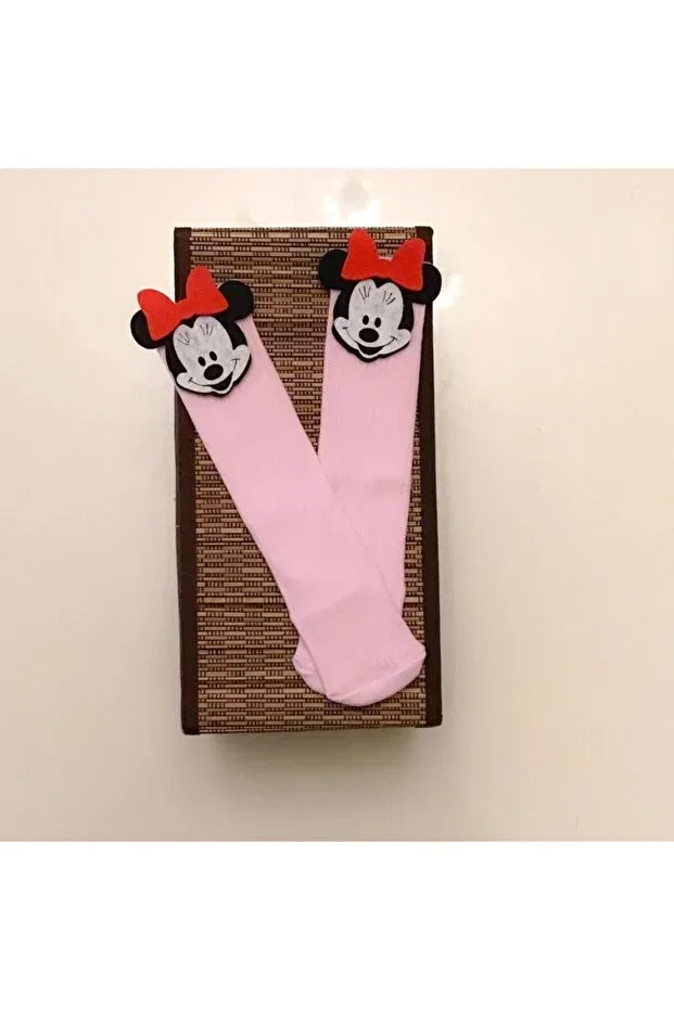 Детские носки для девочек с принтом Mickey Mouse Sude, Siyah — фото 4