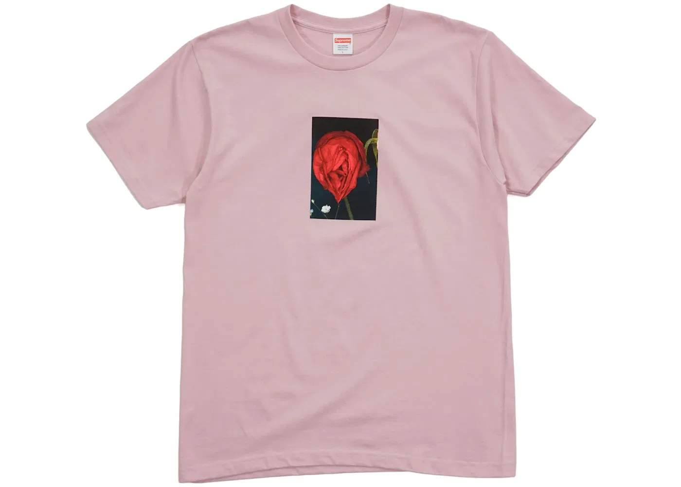 Мужская футболка с принтом Supreme Araki Rose Tee, Dusty Pink