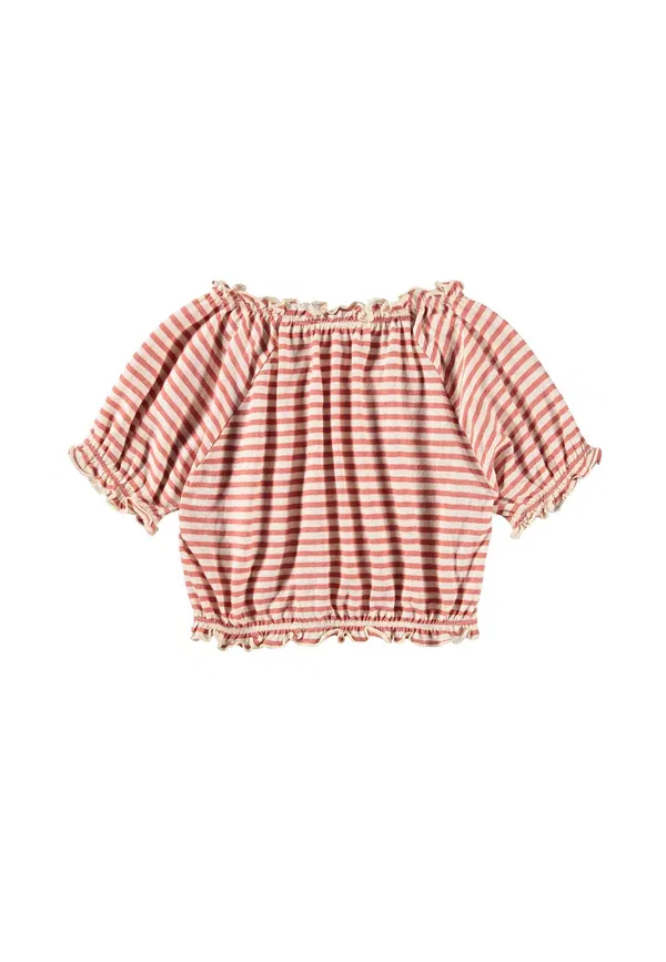 Футболка с принтом, хлопок, Striped, Molo, Red, красный — фото 2