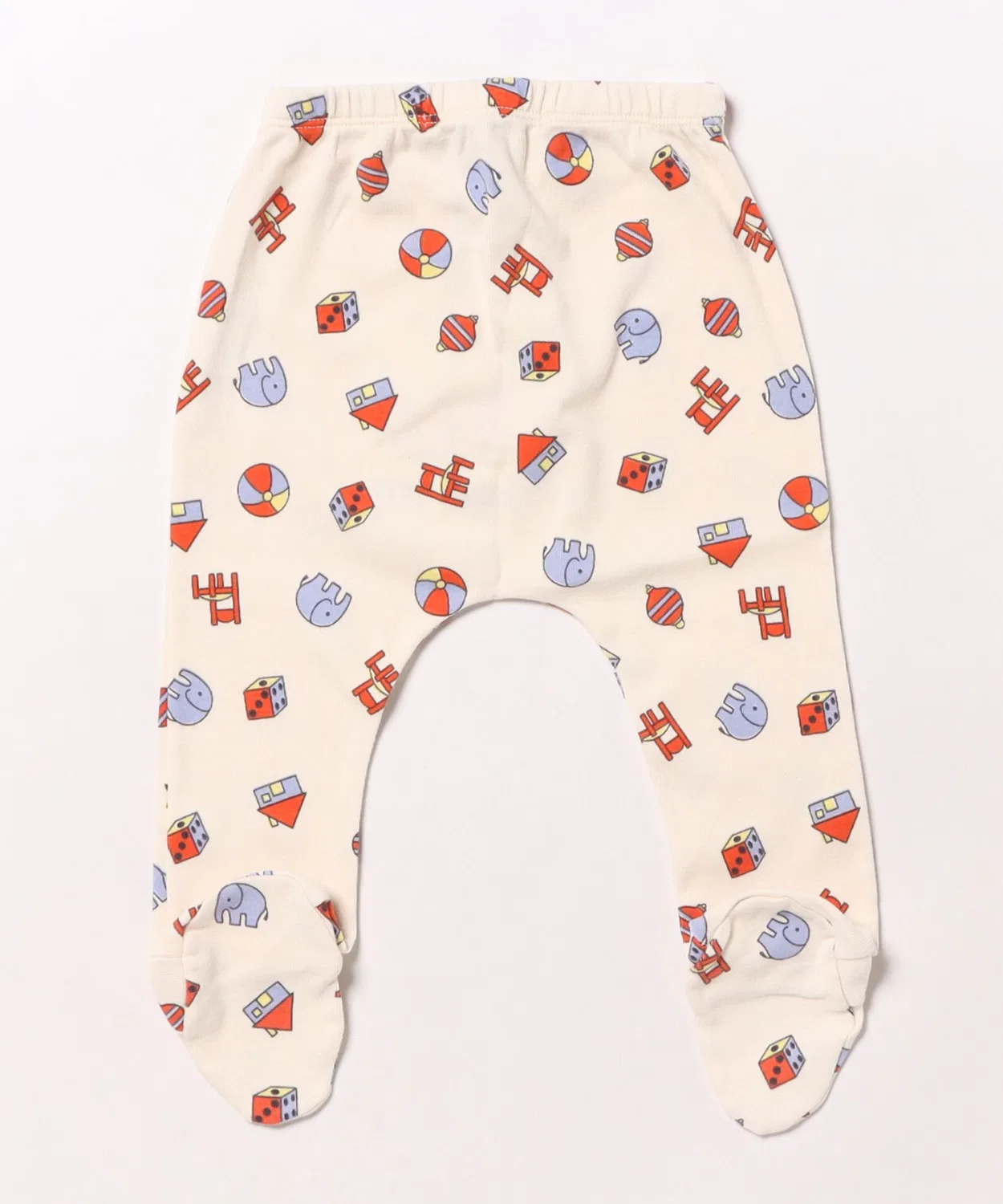 Детские леггинсы с принтом Toys футерованные BOBO CHOSES, Off White — фото 4