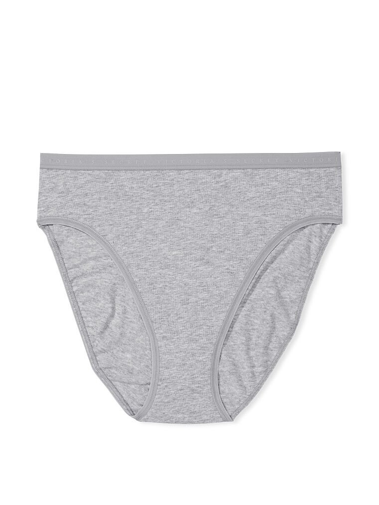 

Трусы Victoria's Secret Stretch Cotton High-Leg Brief, серый