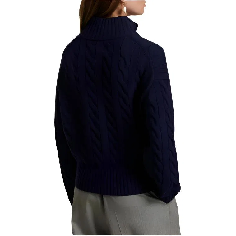 Женский свитер свободного кроя Hunter Dark Blue, Polo Ralph Lauren, Hunter Dark Blue — фото 4