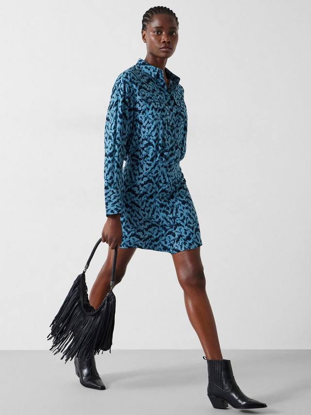 

Универсальное мини-платье с принтом maia ecovero HUSH, цвет Mono Texture Blue