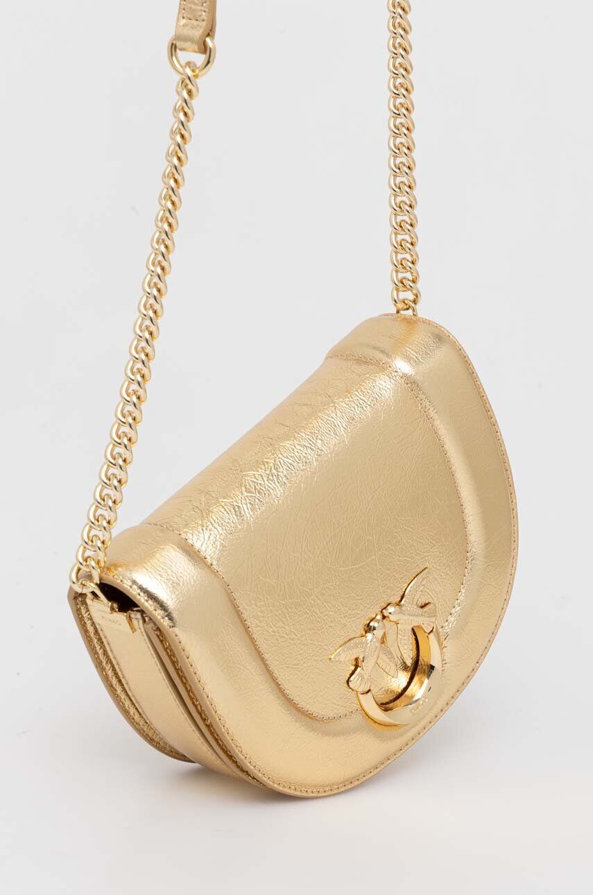 

Кожаная сумка Pinko, золотой