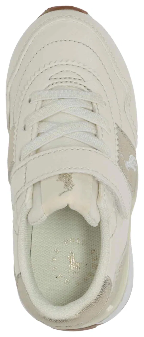 Кеды для девочек Train 89 Sport Polo, цвет Cream/Metallic Gold — фото 4